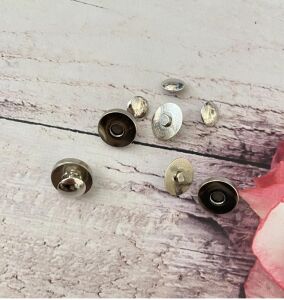 SRTfootcare 18mm TROKLU Çanta Mıknatısı 10 Takım Deri El Aleti Siyah Nikel