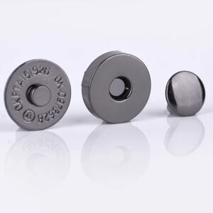 SRTfootcare 18mm TROKLU Çanta Mıknatısı 10 Takım Deri El Aleti Siyah Nikel