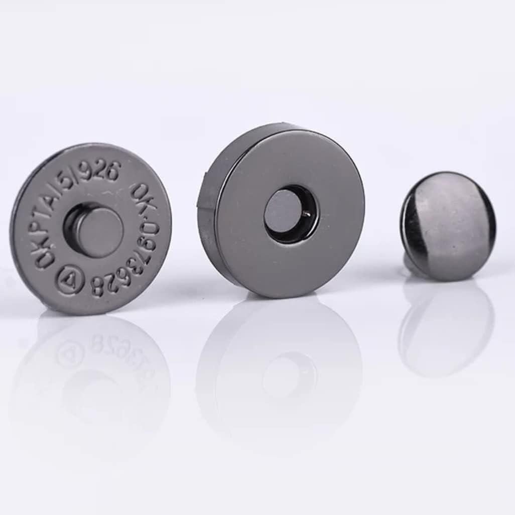 SRTfootcare 18mm TROKLU Çanta Mıknatısı 10 Takım Deri El Aleti Siyah Nikel