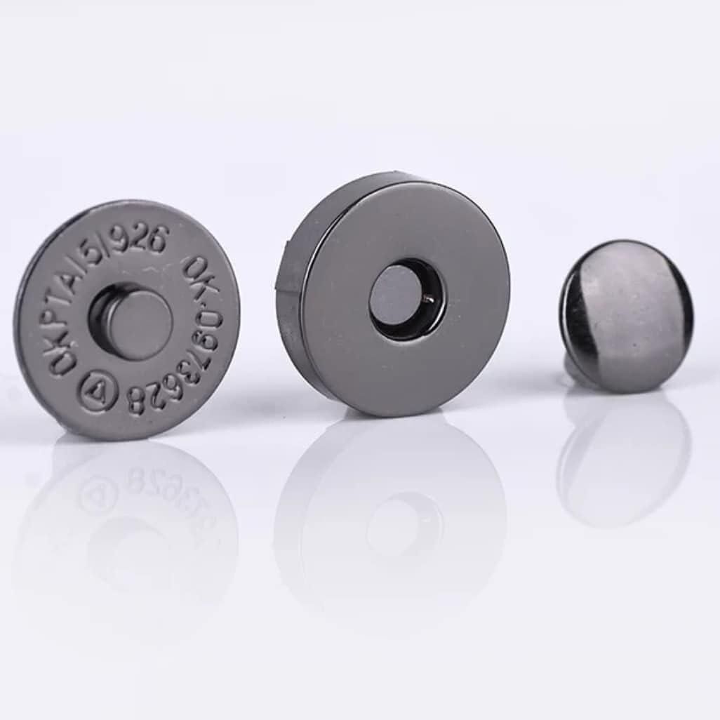 SRTfootcare 18mm TROKLU Çanta Mıknatısı 10 Takım Deri El Aleti Siyah Nikel