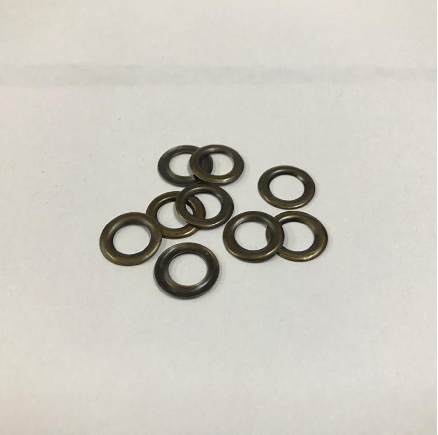 Kuşgözü İçin Metal Pul 4 no 90 Adet  (Kuşgözü Dahil Değildir) Antik Kahve