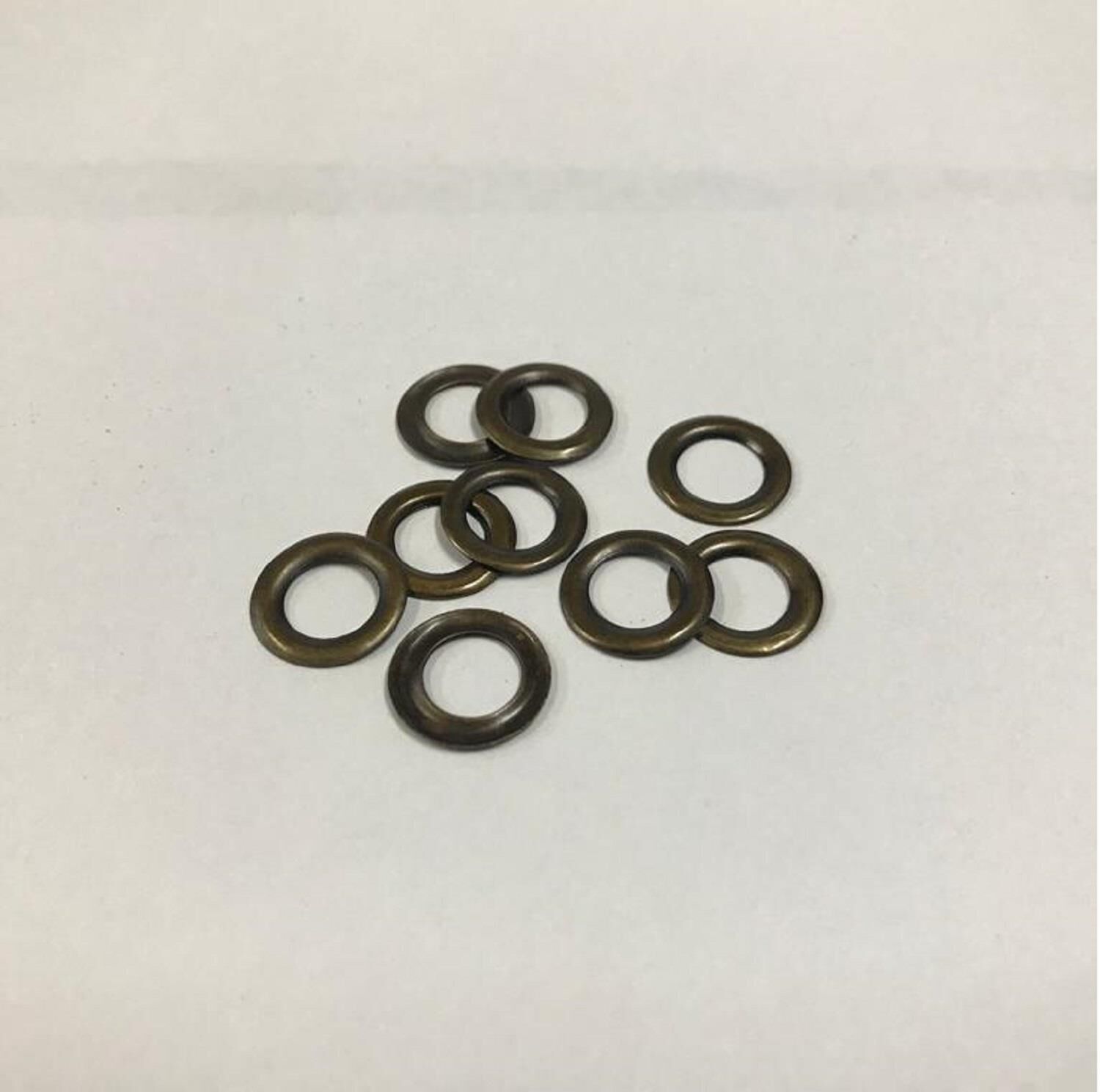 Kuşgözü İçin Metal Pul 4 no 90 Adet  (Kuşgözü Dahil Değildir) Antik Kahve