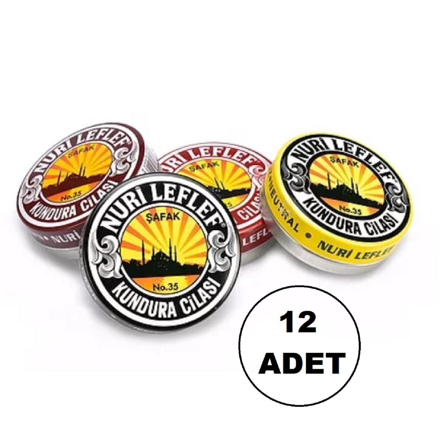 TOPTAN LefLef Klasik Ayakkabı Cilası 95ML 12 Adet