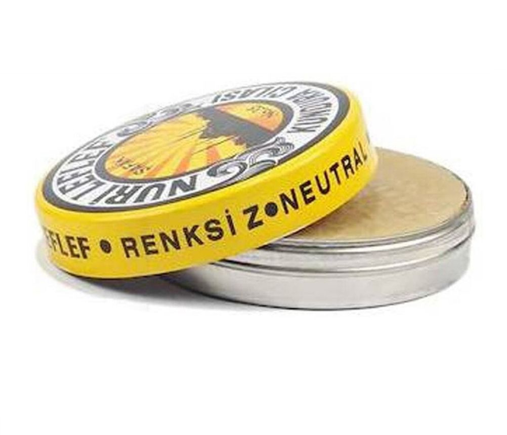 TOPTAN LefLef Klasik Ayakkabı Cilası 95ML 12 Adet Naturel