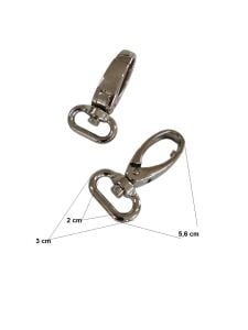 SRTfootcare Büyük Akrep Anahtarlık ve Çanta Kancası 2cm 2 Adet Deri El Aleti