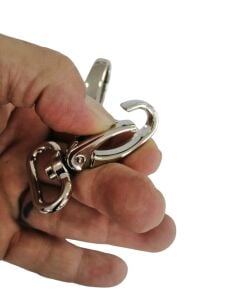 SRTfootcare Büyük Akrep Anahtarlık ve Çanta Kancası 2,5cm 2 Adet Deri El Aleti