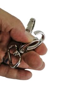 SRTfootcare Büyük Akrep Anahtarlık ve Çanta Kancası 3cm 2 Adet Deri El Aleti Nikel