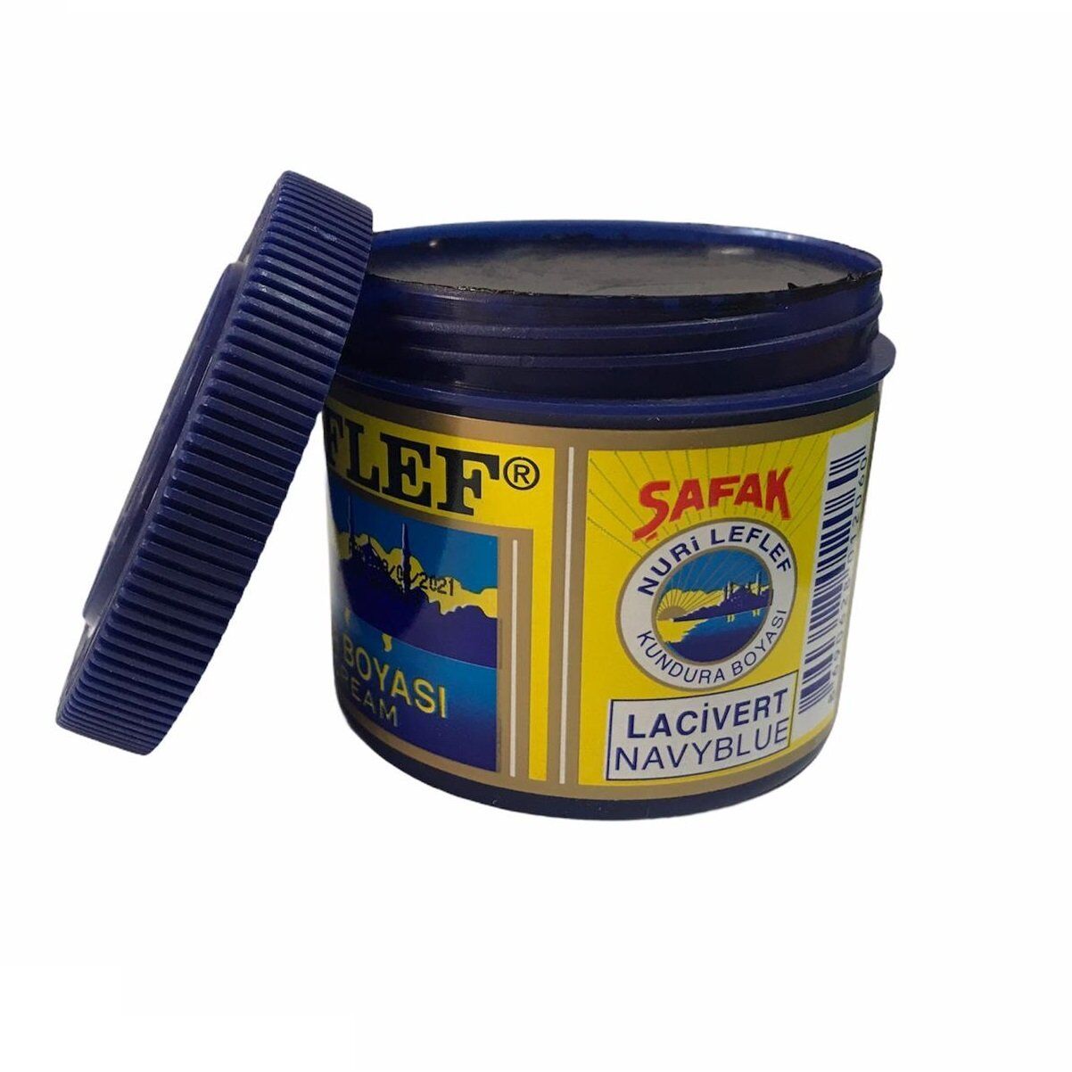 TOPTAN LefLef Klasik Ayakkabı Boyası 200 ml 12 Adet Lacivert