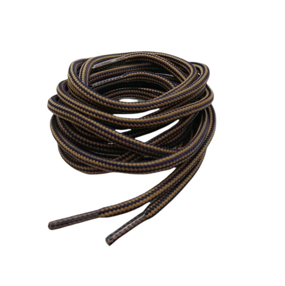 Çift Renk Yuvarlak Bot Bağcığı K350 120cm 1 Çift Lacivert Camel