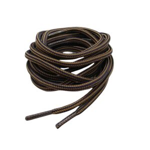 Çift Renk Yuvarlak Bot Bağcığı K350 120cm 1 Çift Lacivert Camel