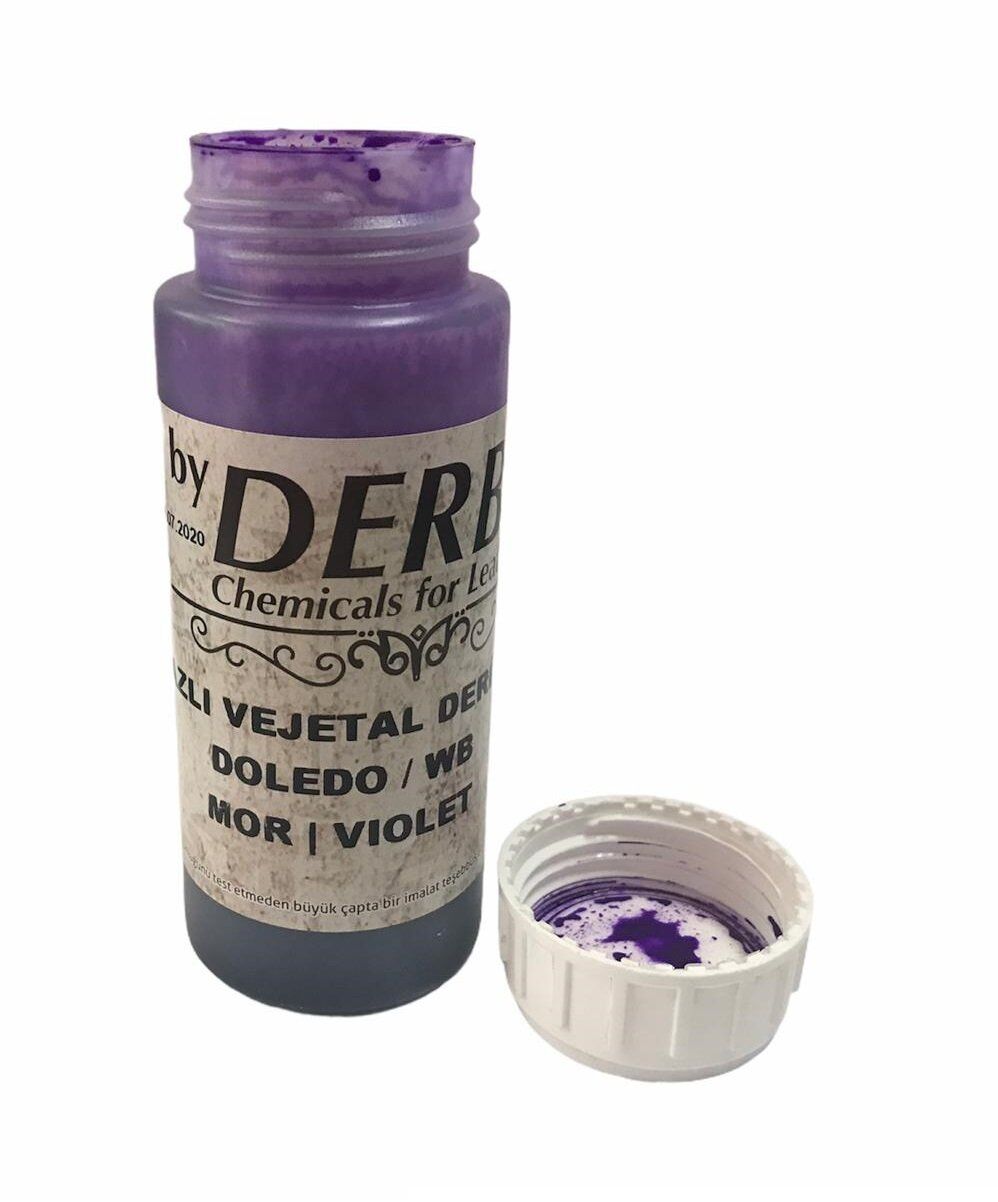 Derby Vejetal Vaketa Deri Boyası Doledo/WB 100ml 1 Adet (Leathercraft, Deri Hobi) Violet - Mor