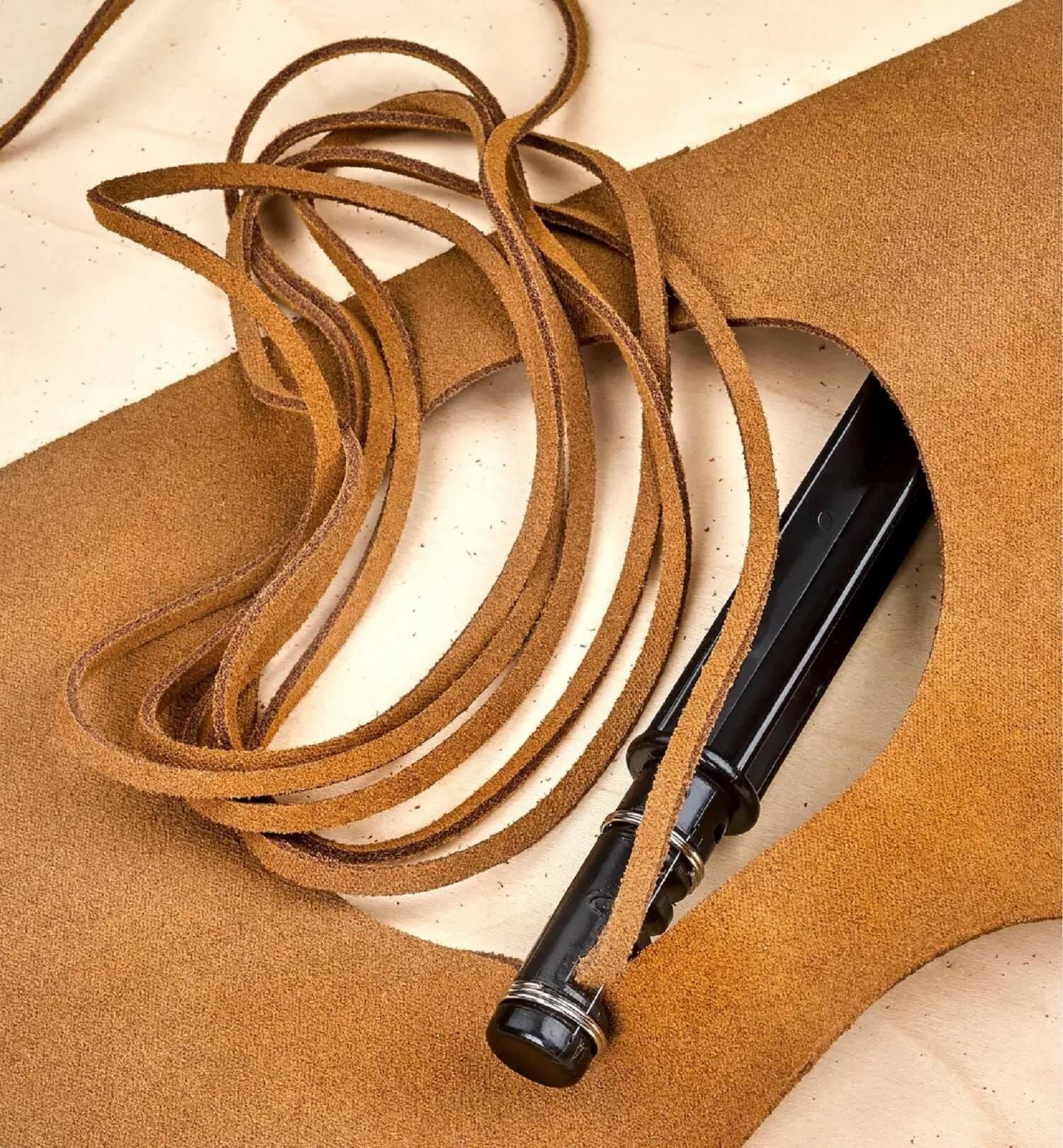 Dönerek Deri Sırım Kesme Bıçağı + 3 Yedek Deri El Aleti