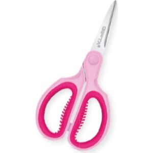 GIPTA KUT UCLU KAYDIRMAZ PLASTIK SAPLI COCUK MAKAS K706  1 Adet Pembe