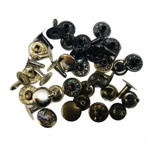 Perçin Rivet 33 no 7mm 250 Takım (Leathercraft, Deri Hobi)