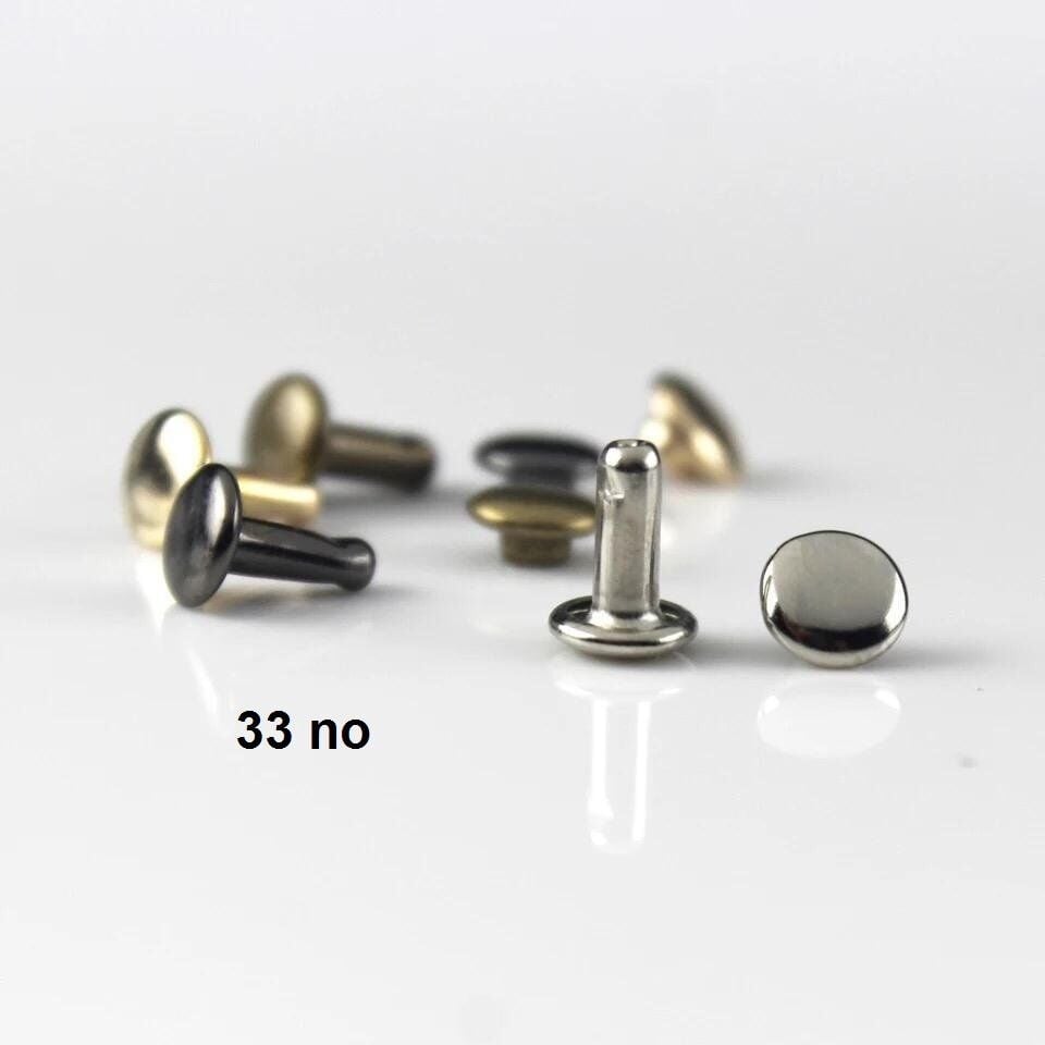 Perçin 33 no 7mm İki Taraf Kafa 250 Adet Deri El Aletleri