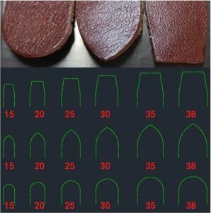 Kemer Ucu Kesme Bıçağı 3 lü Set, 18 Parça Deri El Aleti