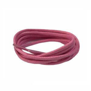 Yuvarlak Mumlu Ayakkabı Bağı 2mm K901 70cm 1 Çift Pembe