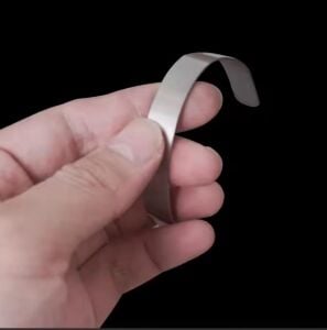 SRTfootcare Deri Bileklik Şekillendirici Alüminyum Metal 11mm X 16,5cm 1 Adet