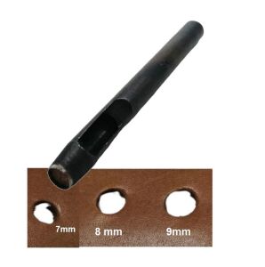 Yuvarlak Vurma Deri Delik Zımbası 7-9 no Arası Deri El Aleti 8 mm