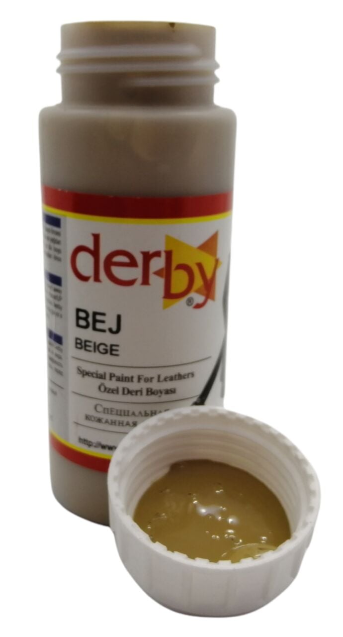 Derby Mont Direksiyon Koltuk Deri Boyası 100ml Bej