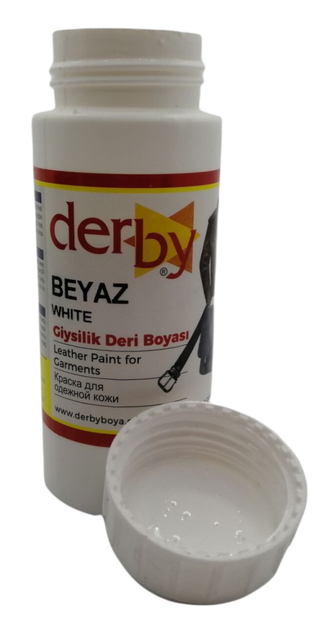 Derby Mont Direksiyon Koltuk Deri Boyası 100ml Beyaz