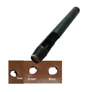 Yuvarlak Vurma Deri Delik Zımbası 7-9 no Arası Deri El Aleti 8 mm