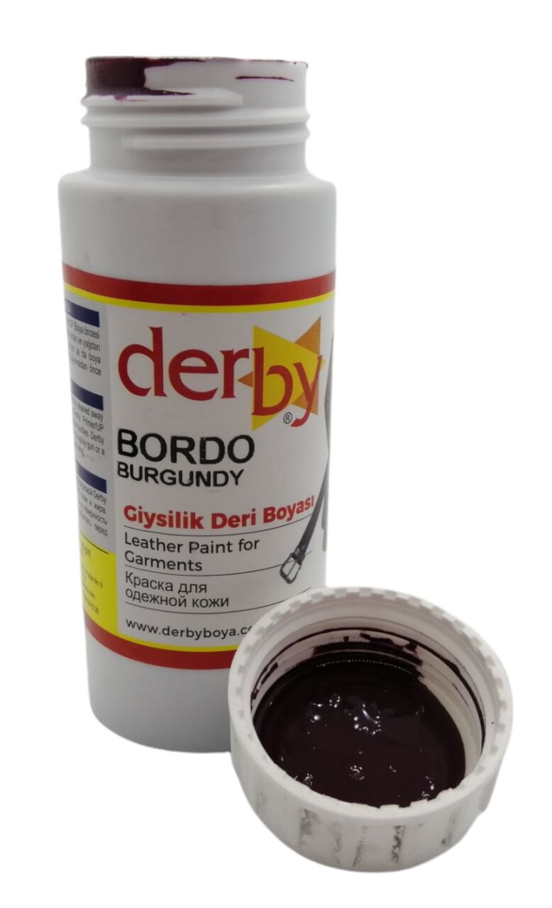 Derby Mont Direksiyon Koltuk Deri Boyası 100ml Bordo