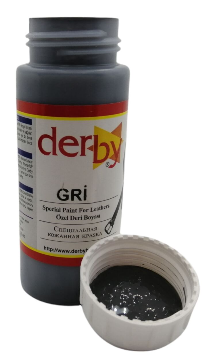Derby Mont Direksiyon Koltuk Deri Boyası 100ml Gri