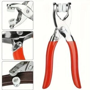 SRTfootcare 200 adet Paslanmaz Çelik Çıtçıt ve Pense Seti Metal Çıt Çıt Makinesi