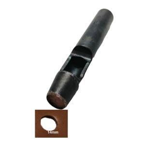 Yuvarlak Vurma Deri Delik Zımbası Deri El Aleti 14 mm 1 Adet