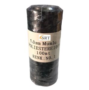 SRTfootcare Deri El Dikişi İçin Mumlu İplik 1 Mm 100mt (leathercraft, Deri Hobi) Kahverengi