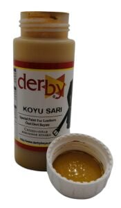 Derby Mont Direksiyon Koltuk Deri Boyası 100ml Koyu Sarı