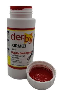 Derby Mont Direksiyon Koltuk Deri Boyası 100ml Kırmızı