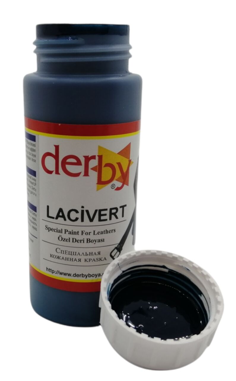 Derby Mont Direksiyon Koltuk Deri Boyası 100ml Lacivert