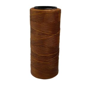 SRTfootcare Deri El Dikişi İçin Mumlu İplik 1 Mm 100mt (leathercraft, Deri Hobi) Taba