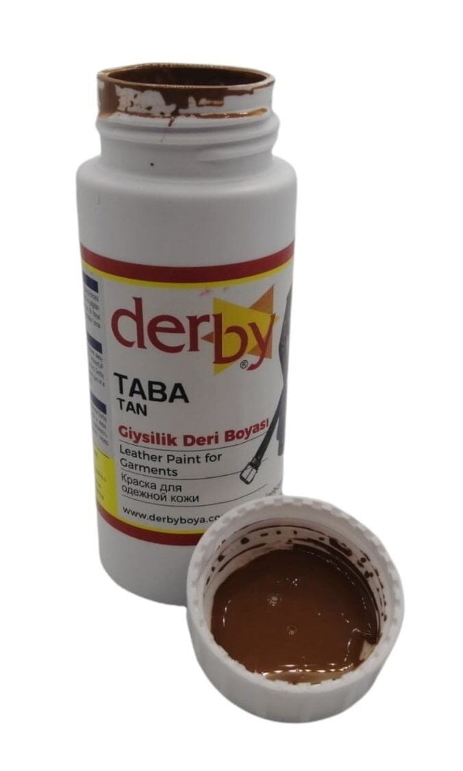 Derby Mont Direksiyon Koltuk Deri Boyası 100ml Taba
