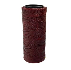 SRTfootcare Deri El Dikişi İçin Mumlu İplik 1 Mm 100mt (leathercraft, Deri Hobi) Bordo