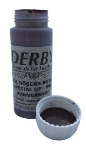 Derby Direksiyon Boyası, Deri Döşeme Boyası Standart Renkler .Koyu Kahve