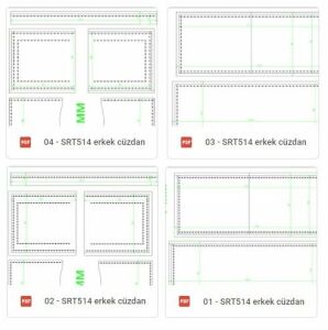Srt 514 Erkek Cüzdan A4 PDF Şablonu Deri El Aletleri