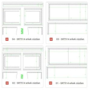 Srt 514 Erkek Cüzdan A4 PDF Şablonu Deri El Aletleri