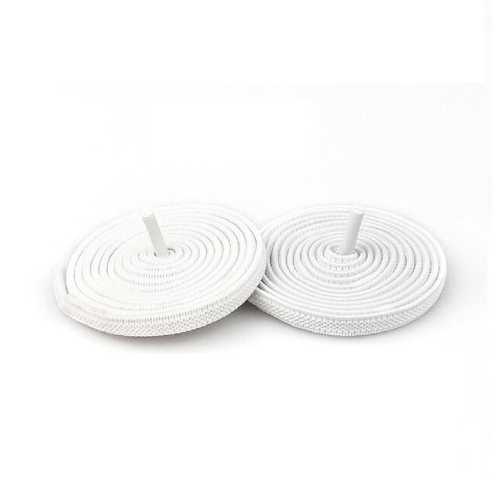 Elastik Yassı Ayakkabı Bağı K200 100cm 1 Çift Beyaz