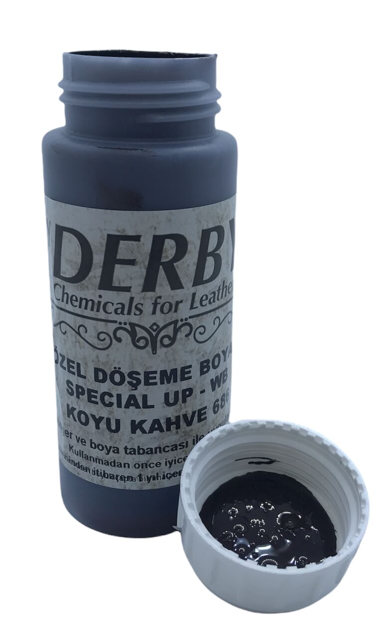 Derby Direksiyon Boyası, Deri Döşeme Boyası Standart Renkler .Koyu Kahve