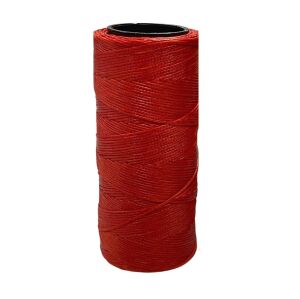 SRTfootcare Deri El Dikişi İçin Mumlu İplik 1 Mm 100mt (leathercraft, Deri Hobi) Kırmızı