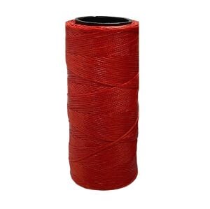 SRTfootcare Deri El Dikişi İçin Mumlu İplik 1 Mm 100mt (leathercraft, Deri Hobi) Kırmızı