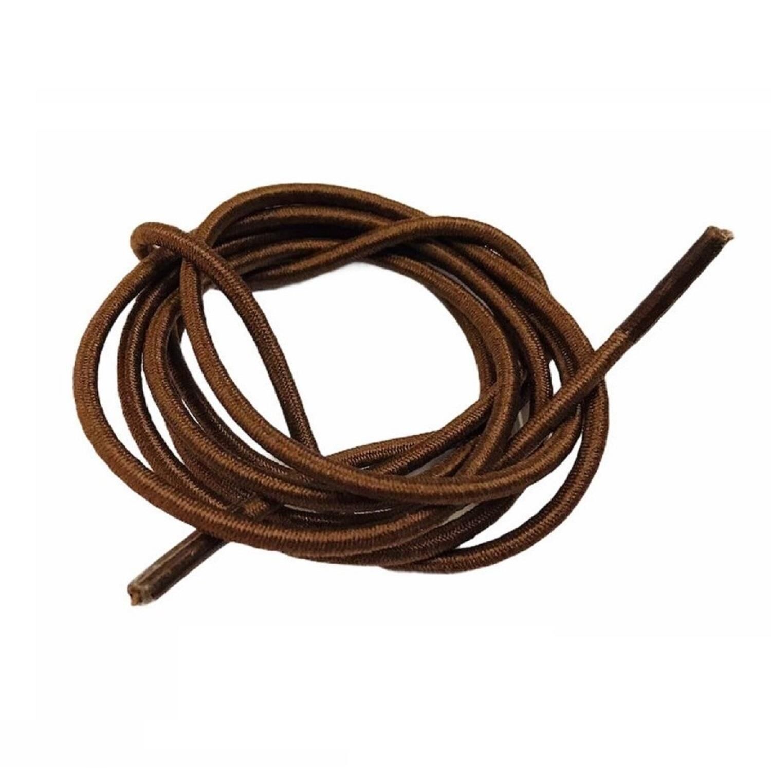 (E)lastik Yuvarlak Ayakkabı Bağ L316 60cm Açık Kahve