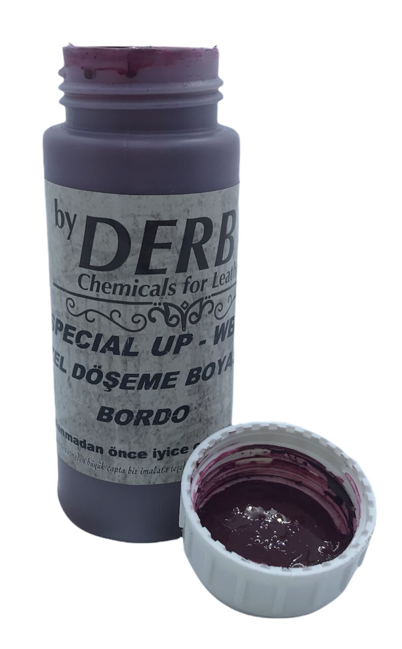 Derby Direksiyon Boyası, Deri Döşeme Boyası Standart Renkler Bordo