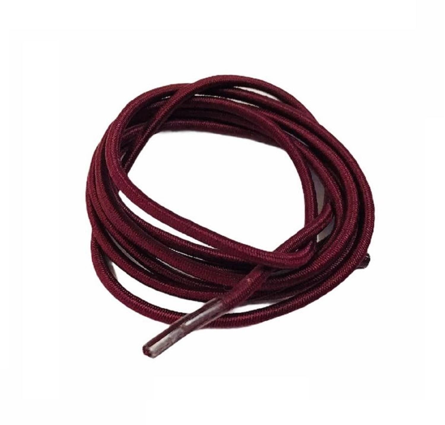 (E)lastik Yuvarlak Ayakkabı Bağ L316 60cm Bordo