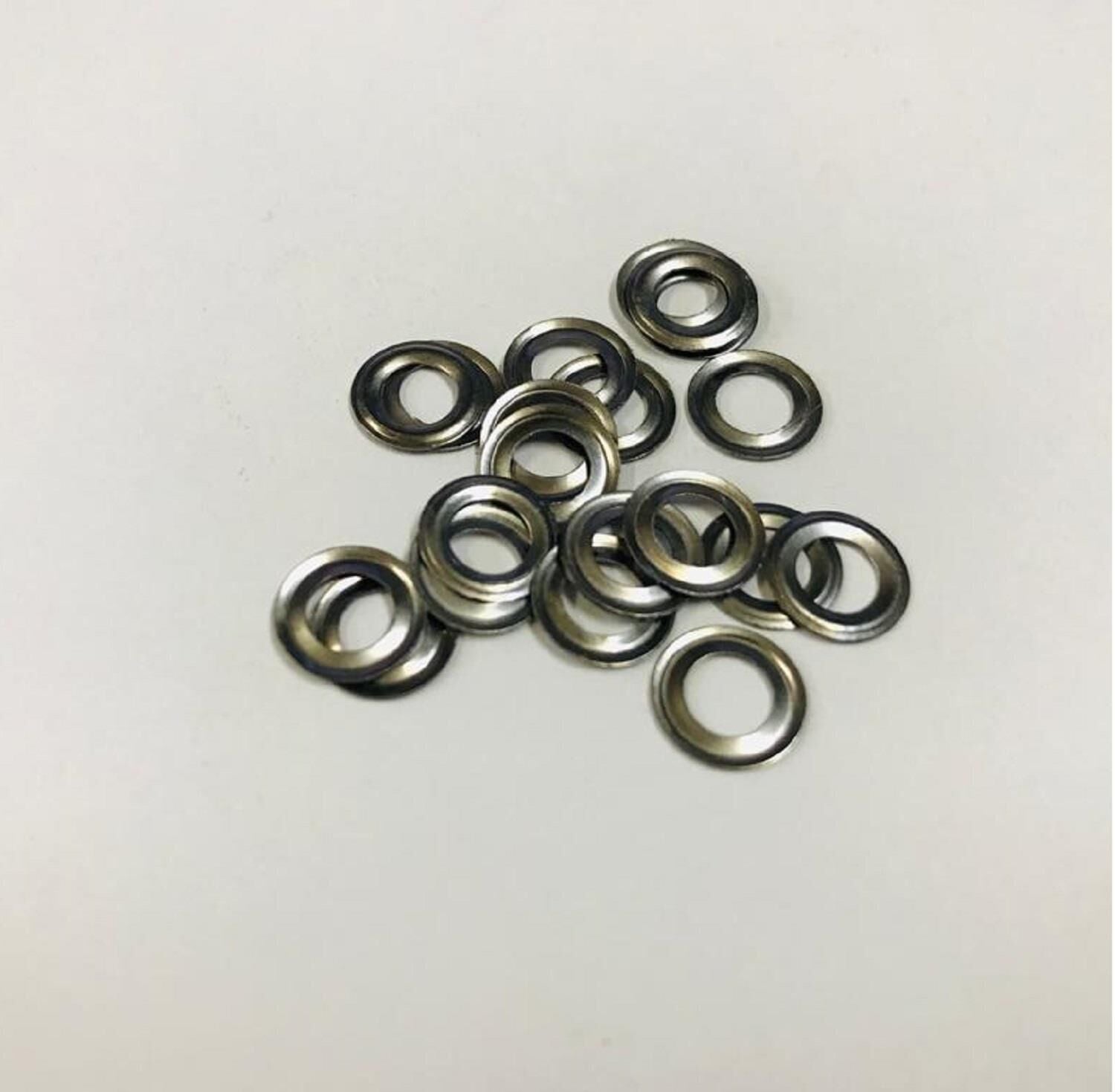 Kuşgözü İçin Metal Pul 2 no 150 Adet (Kuşgözü Dahil Değildir) Siyah Nikel