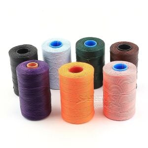 SRTfootcare Deri El Dikişi İçin Mumlu İplik 0,8 Mm 500mt (Leathercraft, Deri Hobi)