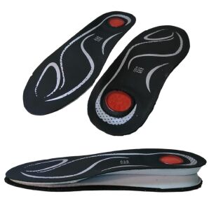 TOPTAN 25 Çift SRTfootcare Air Confort Topuk Dikeni Jel Takviyeli Fusped Ortopedik Deri Taban 36-37